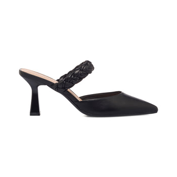 Décolleté slingback nere con fascia trapuntata Lora Ferres, Donna, SKU w023000092, Immagine 0